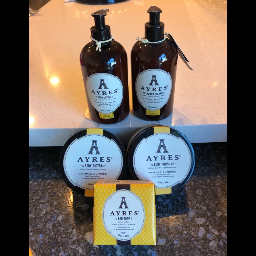 Set of Ayers bath/body products